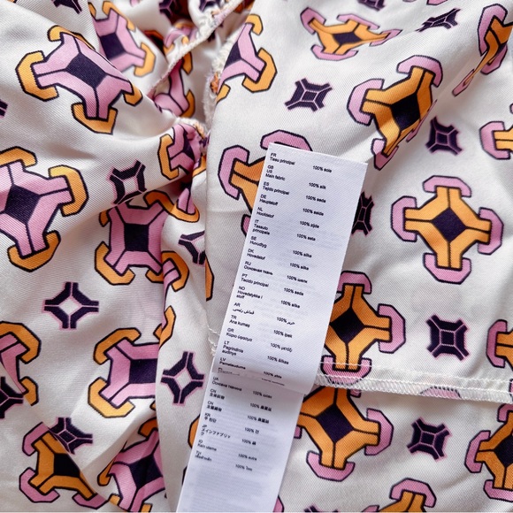 Maje 100% Silk Romea Geometric Printed Mini Dress NWT - Picture 13 of 15